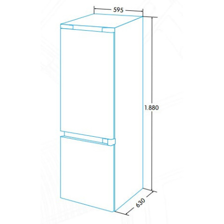 COMBI EDESA EFC-1821 NF WH 188CMS.BLANCO