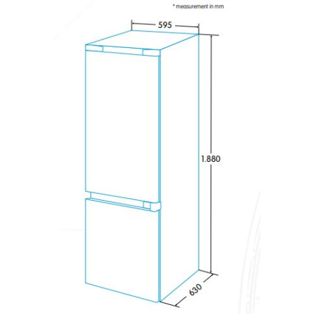 COMBI EDESA EFC-1832 NF WH 188CMS. BLANCO