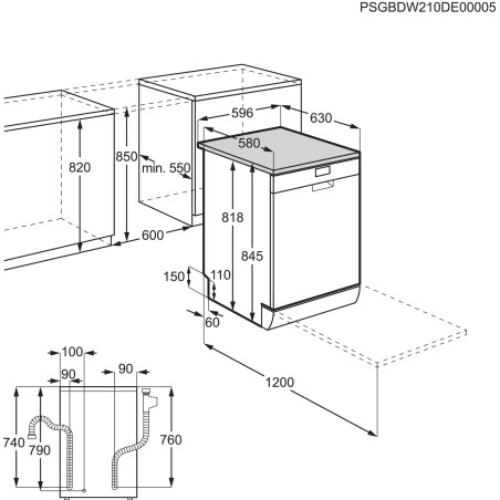 LAVAVAJILLAS ELECTROLUX ESF5535LOX INOX A+++