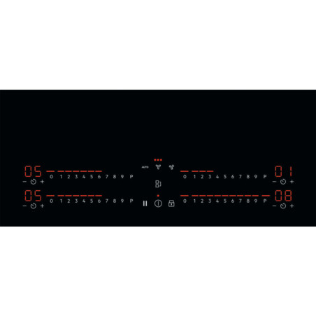 AEG CCE84543FB hobs Negro Integrado 78 cm Con placa de inducción 4 zona(s) Campana integrada