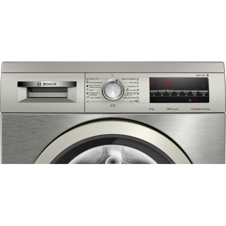 LAVADORA BOSCH WUU28T8XES 8KG.1400RPM. INOX