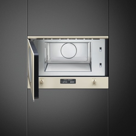 MICRO SMEG MP822PO 22L.CREMA