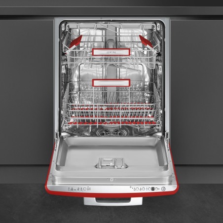 LAVAVAJILLAS SMEG STFABRD3 ROJO