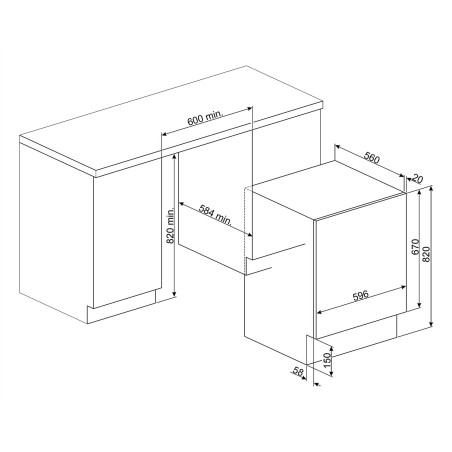 LAVA SECA SMEG LSIA127 INTEGR.7 4KG.